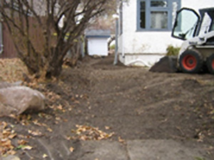 Emerald Landscaping - Services: Grading/Drainage and Water Flow Management